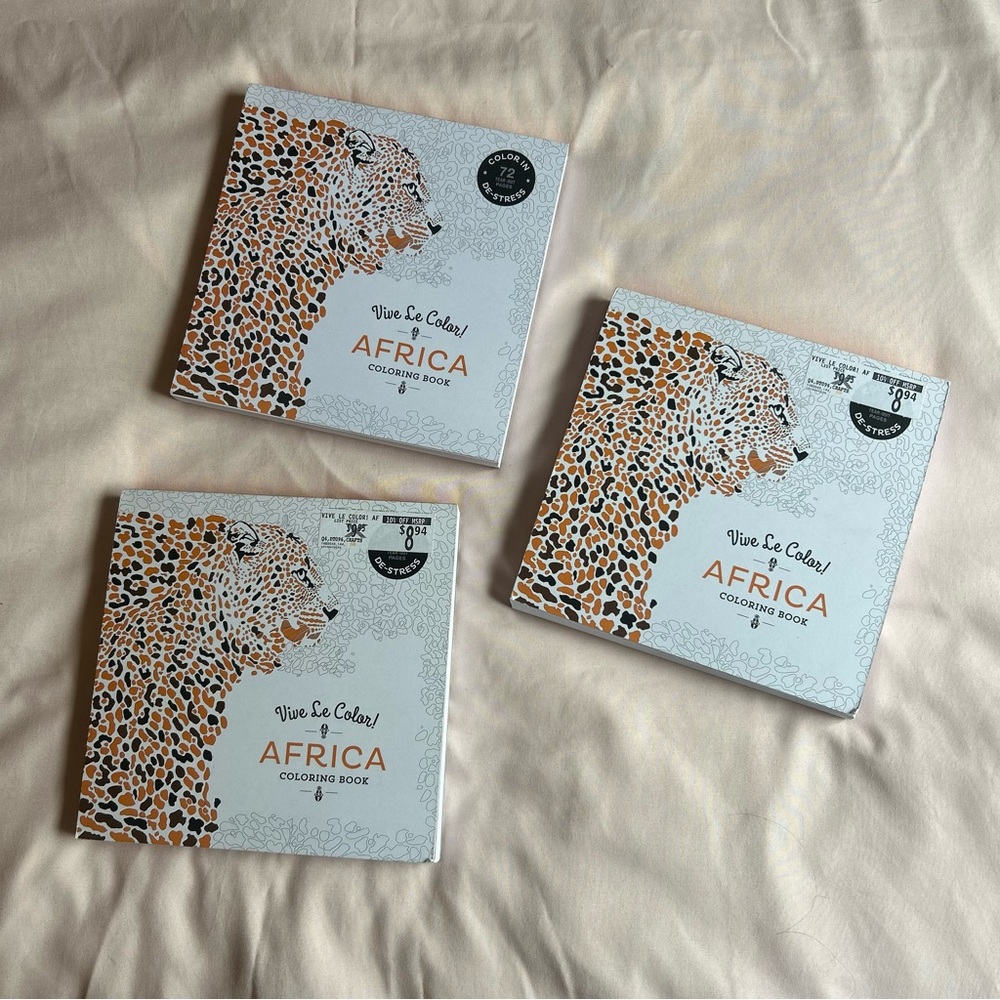 Vive Le Color: Africa Coloring Book Bundle – Untouched